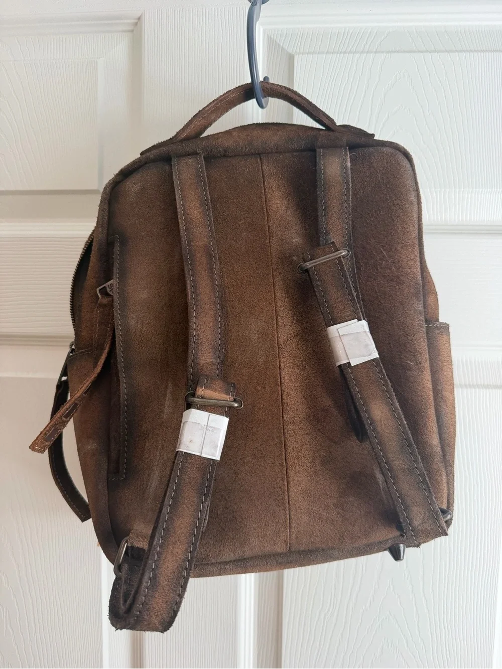 STS Ranchwear Brown and White Hair-On Leather Backpack